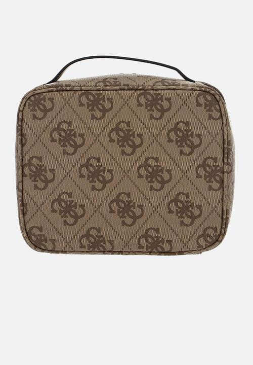 GUESS - Breta cosmetic organizer case - latte log brown 