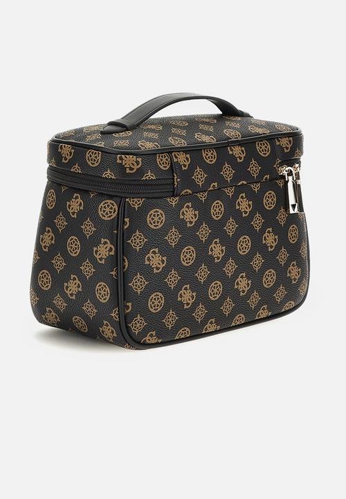 GUESS - Wilder Toiletry Train Case - Brown