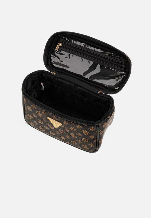 GUESS - Wilder Toiletry Train Case - Brown