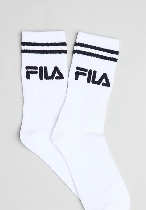 FILA - Stallone tube sock (1pk) - White & Peacoat