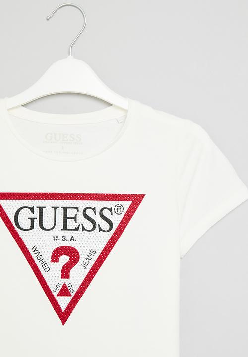 GUESS - Short sleeve T-shirt - true white 