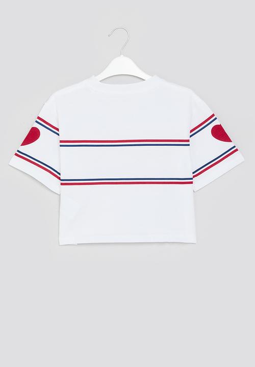 GUESS - Midi short sleeve T-shirt - pure white