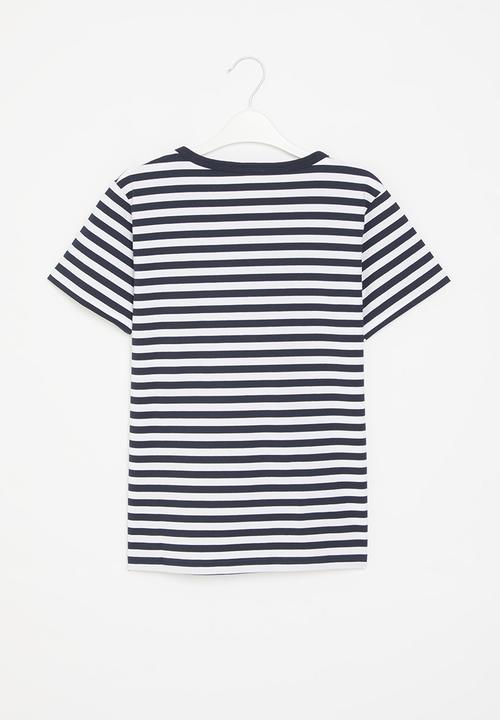 Pop Candy - Striped tee - black