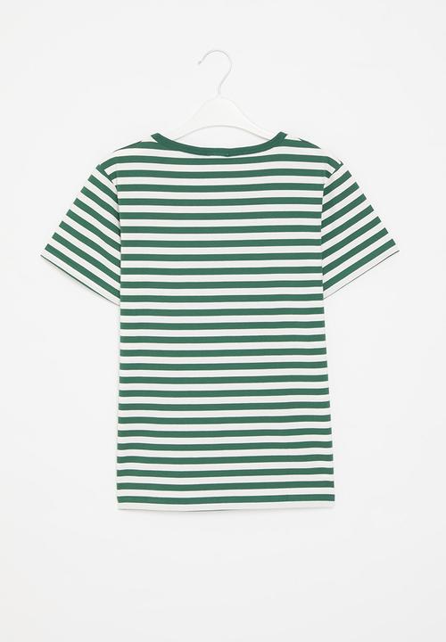 Pop Candy - Striped tee - green