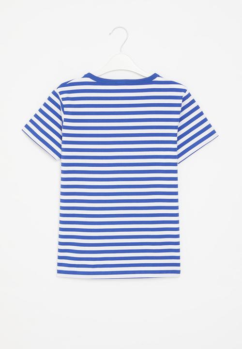 Pop Candy - Striped tee - blue