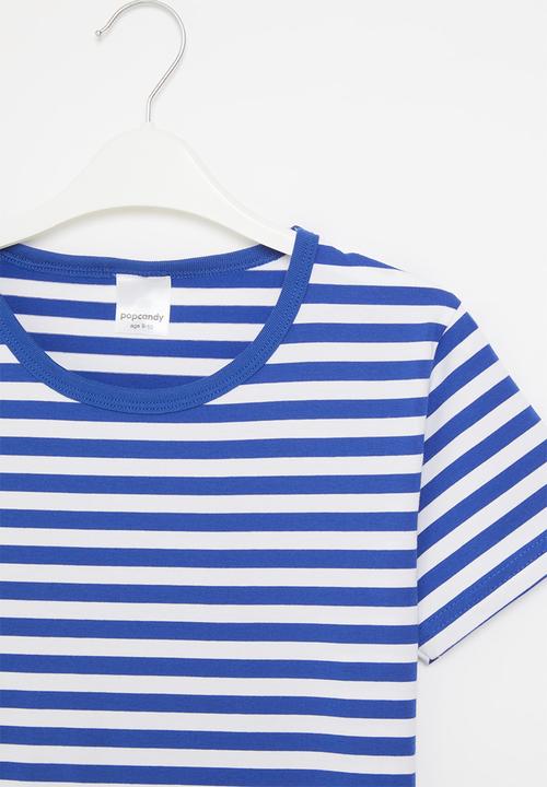 Pop Candy - Striped tee - blue