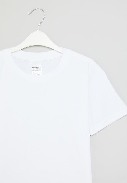 Pop Candy - Basic crew tee - white
