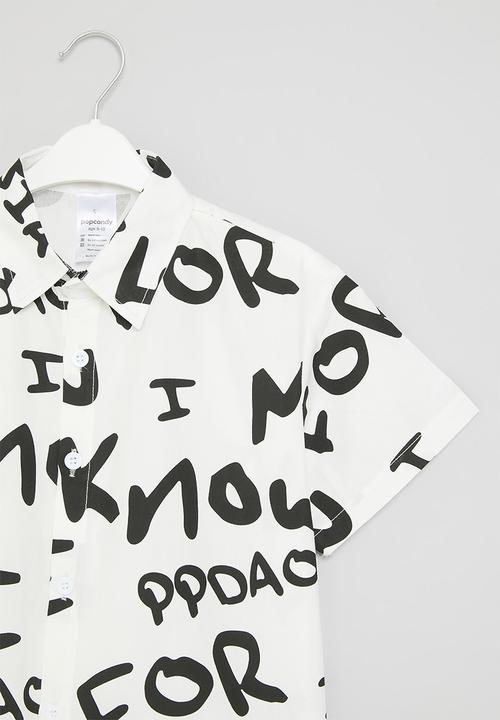 Pop Candy - Printed shirt - black & white