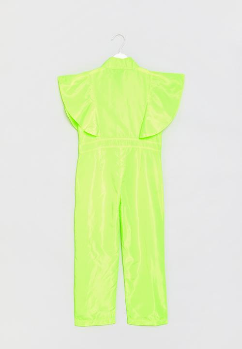 Pop Candy - Frilled jumpsuit - green