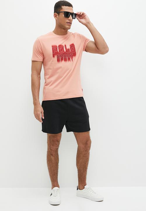 POLO - Men sport short sleeve blurred tee - pink