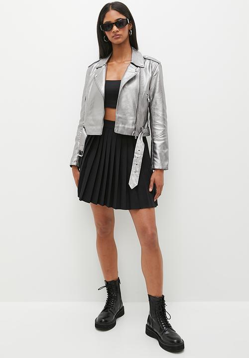 dailyfriday - Pu biker - silver