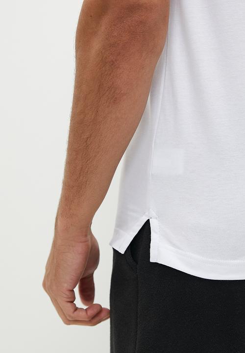 POLO - Men sport short sleeve logo tee - white