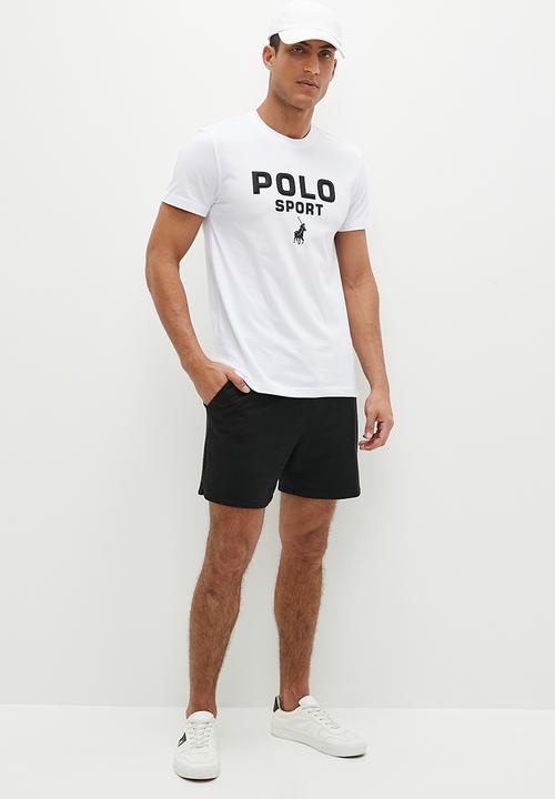 POLO - Men sport short sleeve logo tee - white