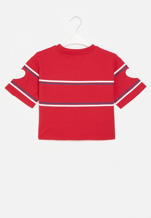 GUESS - Midi short sleeve T-shirt - bonfire red