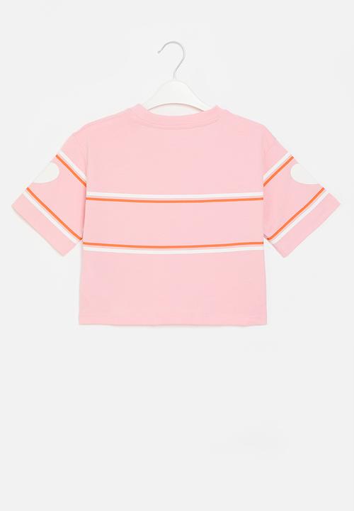GUESS - Midi short sleeve T-shirt - sweet pink