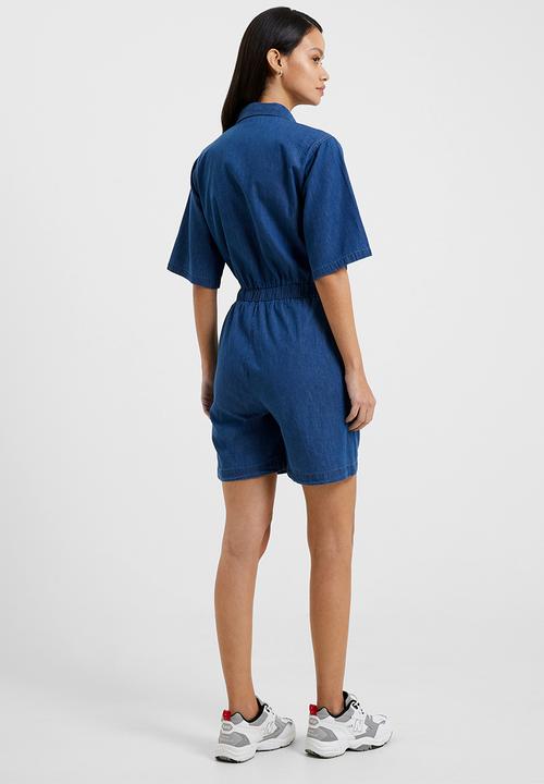French Connection - Chambray playsuit - light denim blue