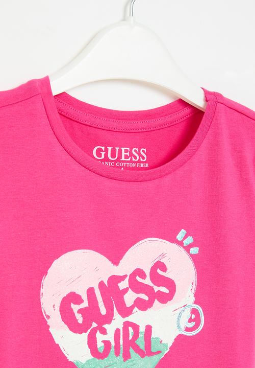 GUESS - Short sleeve T-shirt - striking fuchsia
