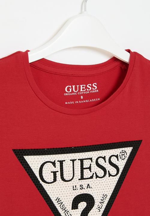 GUESS - Short sleeve T-shirt - red hot