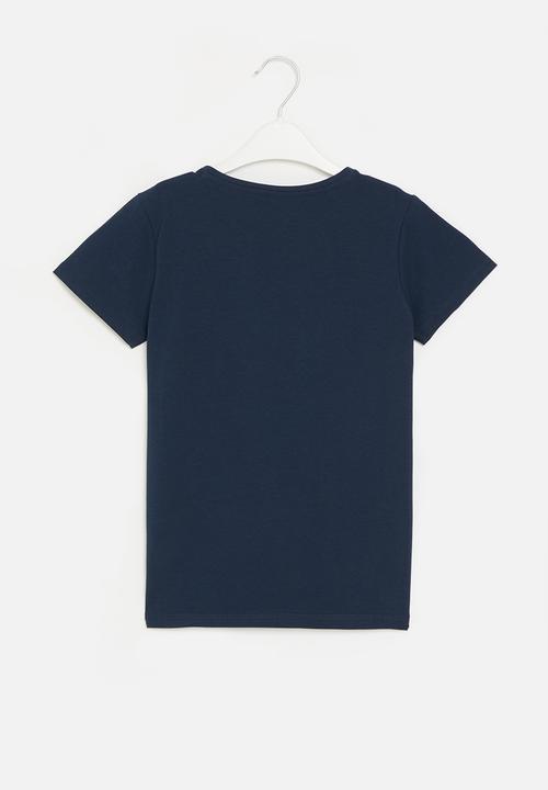 GUESS - Short sleeve T-shirt - blackened blue