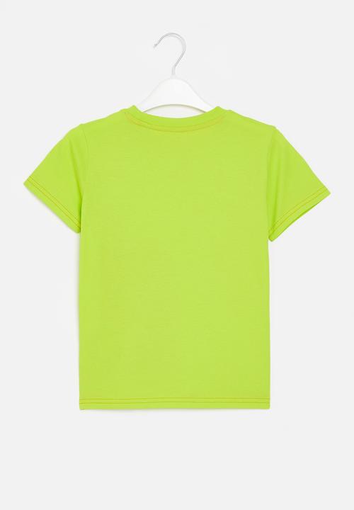 GUESS - Short sleeve T-shirt - neon swoosh