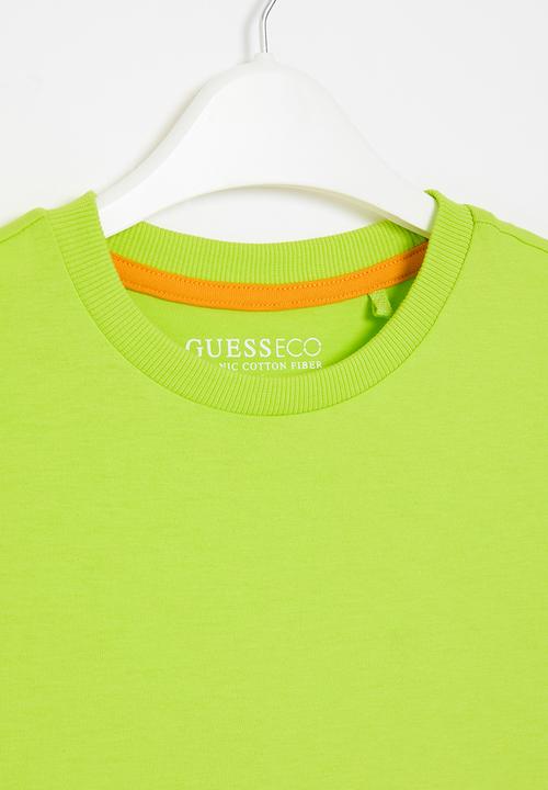 GUESS - Short sleeve T-shirt - neon swoosh