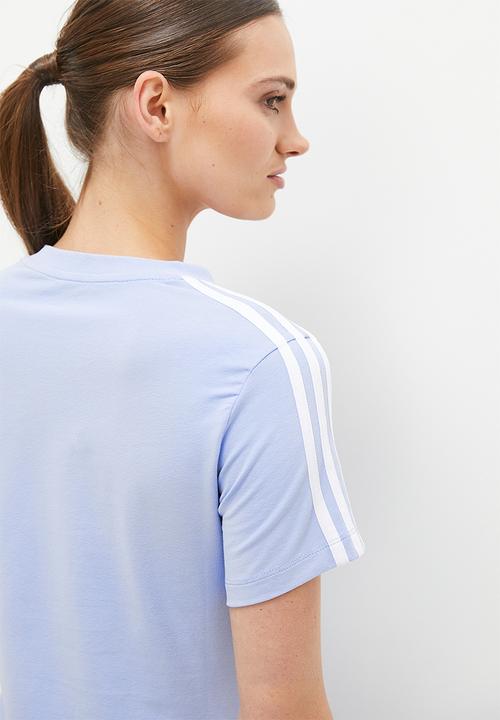 adidas Performance - W 3s Fit T Dr - Blue dawn