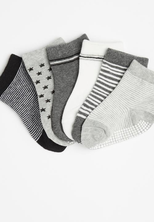 Pop Candy - 6 Pack socks - grey multi
