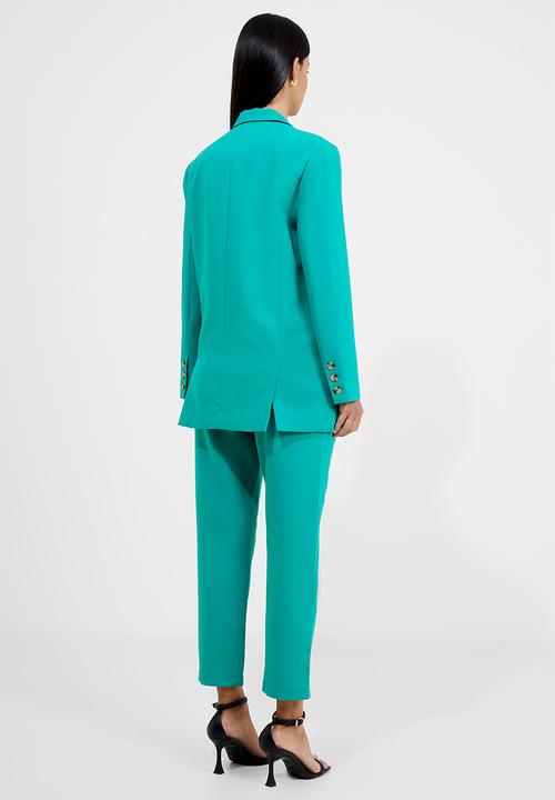 French Connection - luxe double breasted blazer - emerald