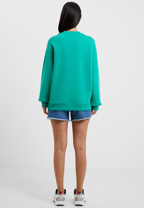 French Connection - Fcuk o/s crew sweatshirt - veridian