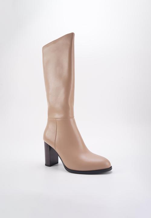 Nine West - Ovetta blockheel boot - beige