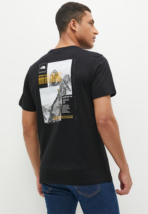 The North Face - M short sleeve collage tee - tnf black-summit gold 
