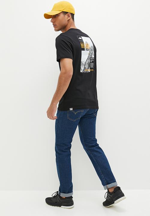 The North Face - M short sleeve collage tee - tnf black-summit gold 