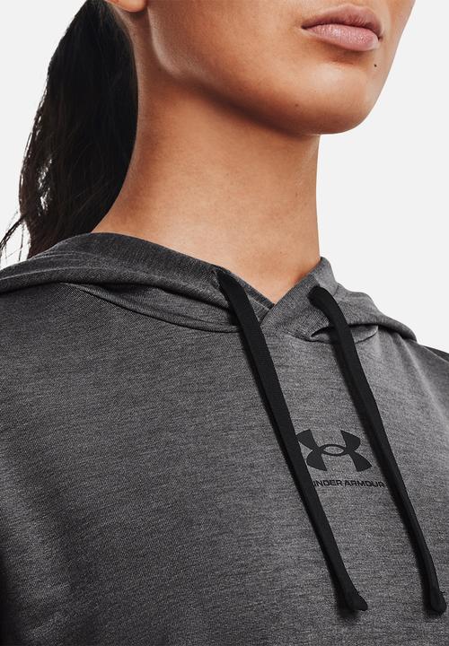 Under Armour - Rival terry hoodie - jet gray/black