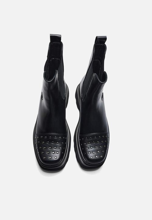 Koi Footwear - Silence trident chunky chelsea boot - black