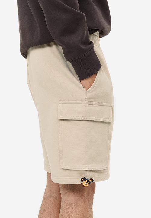H&M - Relaxed fit cargo sweat shorts - beige