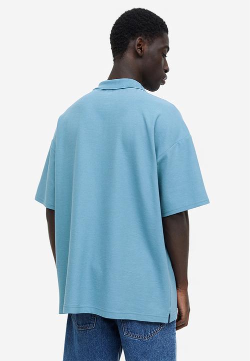H&M - Coolmax® oversized fit polo shirt - turquoise
