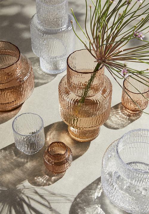 H&M - Small glass vase - beige
