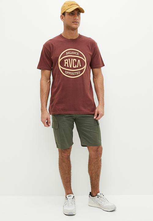 RVCA - RVCA ball short sleeve - brown 