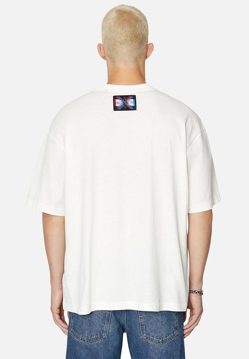 Diesel  - T-wash-e2 T-shirt - white 