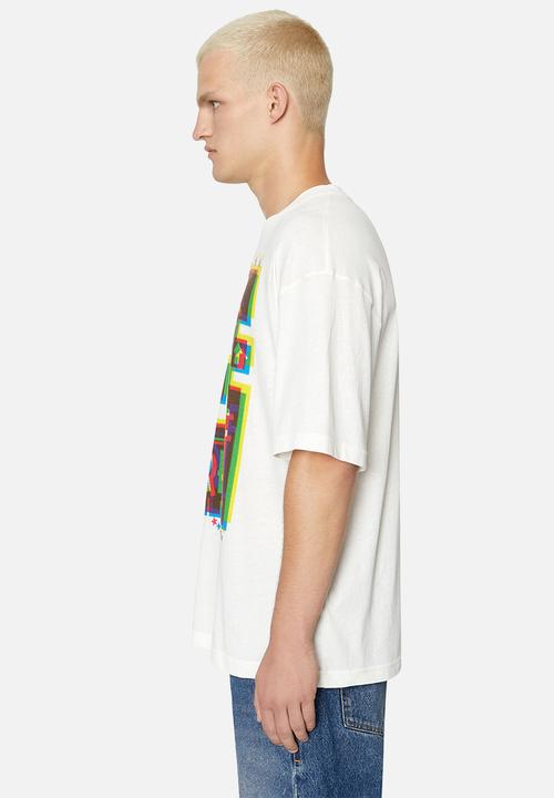 Diesel  - T-wash-e2 T-shirt - white 
