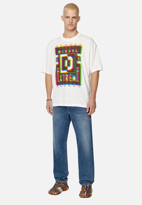 Diesel  - T-wash-e2 T-shirt - white 