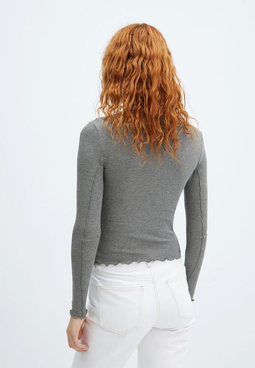 MANGO - T-shirt seattle - light pastel grey