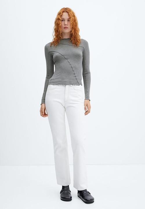 MANGO - T-shirt seattle - light pastel grey