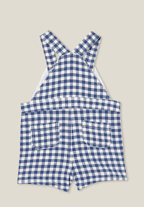 Cotton On - Eddy shortall - petty blue/vanilla benny gingham
