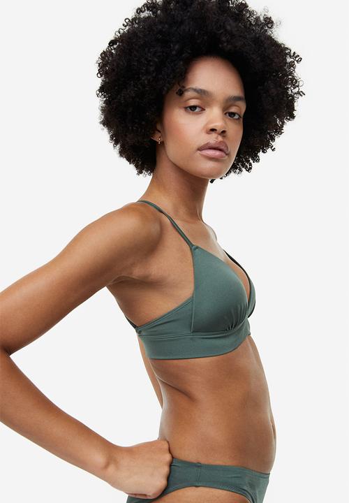H&M - Push-up bikini top - green