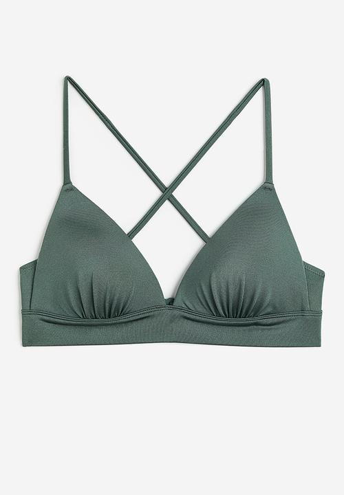 H&M - Push-up bikini top - green