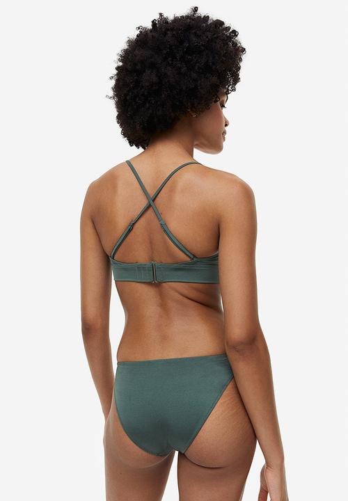 H&M - Push-up bikini top - green