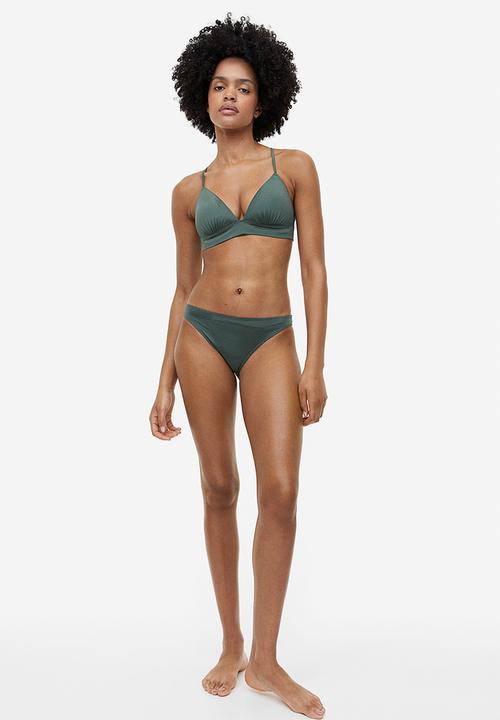 H&M - Push-up bikini top - green