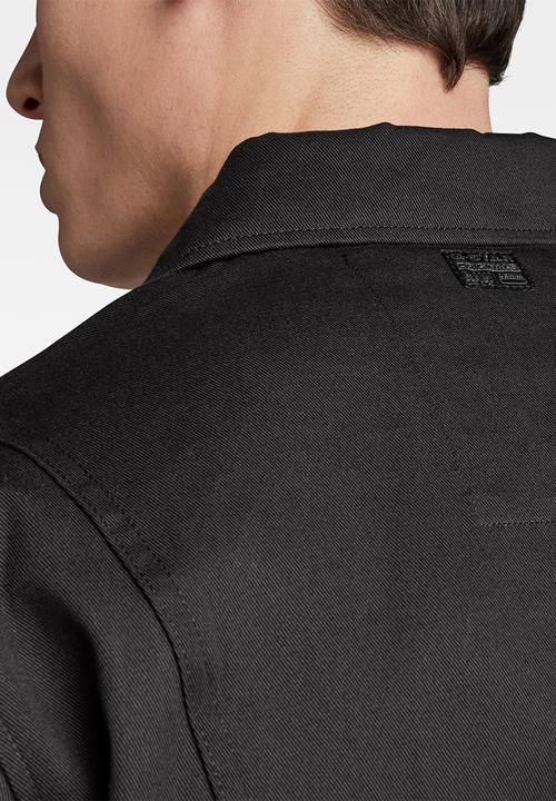 G-STAR - Chore overshirt drill twill - dk black