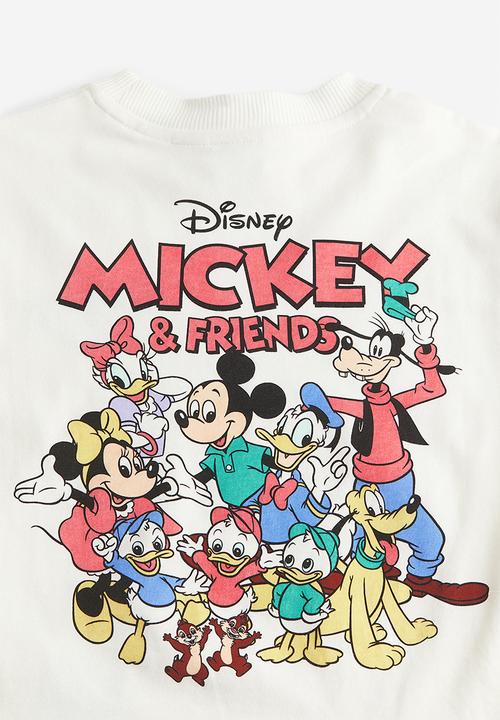 H&M - Printed jersey top - natural white disney